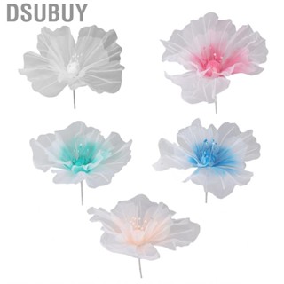 Dsubuy 19.7in Artificial Gauze Flower Soft Bright Colors Reusable Handcrafted Fake Organza for Wedding Photography Home Decor