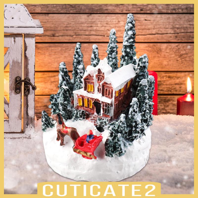 cuticate2-รูปปั้นบ้านหิมะ-ขนาดเล็ก-5x5x7-ซม-สําหรับตกแต่งปาร์ตี้คริสต์มาส-เทศกาล