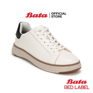 Bata บาจา Red Label รองเท้าผ้าใบลำลองแบบสวม พร้อมเทคโนโลยี LifeSole by Oretholite น้ำหนักเบา ระบายอากาศได้ดี รุ่น RL-REGIS สีขาว 8061002 สีน้ำตาล 8063002