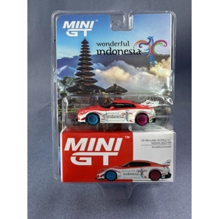 ▪️LB- Silhouette Works GT Nissan 35GT-RR Wonderful Indonesia Exclusive #384 Scale 1:64 ยี่ห้อ Minigt