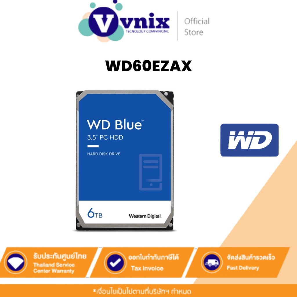 WD WD60EZAX WD BLUE HDD 6TB 3.5" 5400RPM Internal By Vnix Group ...