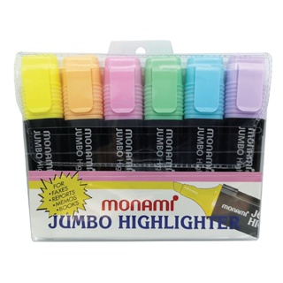 MONAMI ปากกาเน้นข้อความ Jumbo คละสี(6ด้าม) รุ่น X2200069900