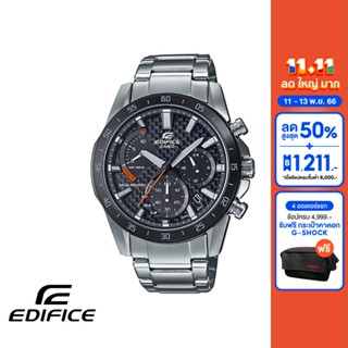 CASIO นาฬิกาข้อมือผู้ชาย EDIFICE รุ่น EQS-930DB-1AVUDF วัสดุสเตนเลสสตีล สีดำ