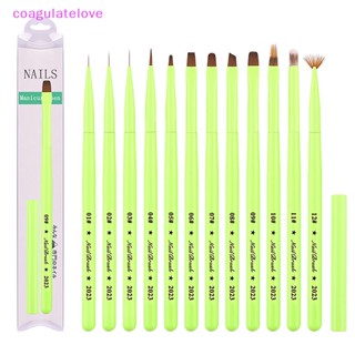 Coagulatelove แปรงปากกาเพ้นท์เล็บอะคริลิค ด้ามจับออโรร่า สําหรับตกแต่งเล็บ DIY [ขายดี]