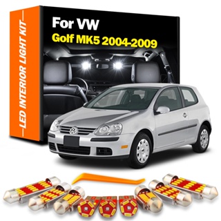 ชุดไฟ LED ติดภายในรถยนต์ สําหรับ VW Volkswagen Golf MK5 5 V GTI 2004 2005 2006 2007 2008 2009 14 ชิ้น