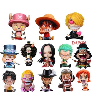 Daron โมเดลฟิกเกอร์ อนิเมะ Monkey D Luffy Sanji Ace Robin Boa Hancock Nami Sabo ขนาดเล็ก ของเล่นสําหรับเด็ก