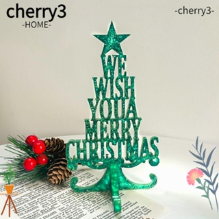 Cherry3 แม่พิมพ์ซิลิโคน รูปต้นคริสต์มาส สําหรับตกแต่งบ้าน DIY
