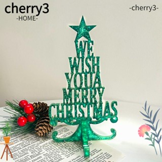 Cherry3 แม่พิมพ์ซิลิโคน รูปต้นคริสต์มาส สําหรับตกแต่งบ้าน DIY