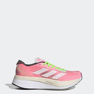 adidas วิ่ง รองเท้า Adizero Boston 11 ผู้หญิง สีชมพู GX6656