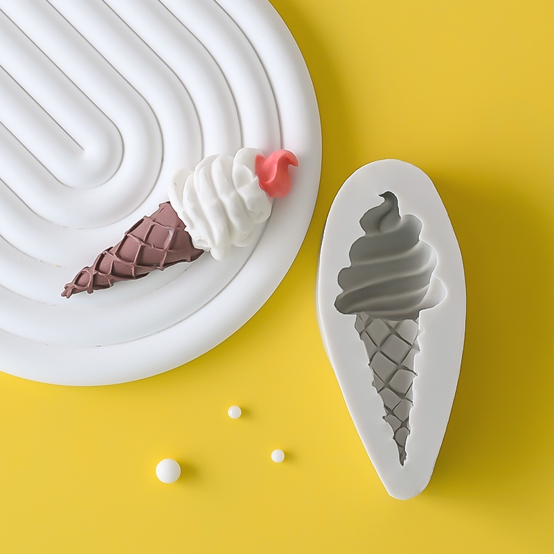 แม่พิมพ์ซิลิโคน-รูปไอศกรีม-ช็อคโกแลต-ฟองดองท์-อุปกรณ์สําหรับตกแต่งเค้กวันเกิดเด็ก