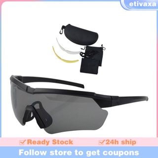 [Etivaxa] แว่นตากันแดด กันลม ปรับได้ น้ําหนักเบา สําหรับเล่นกีฬา ขี่จักรยาน เดินทาง ตกปลา
