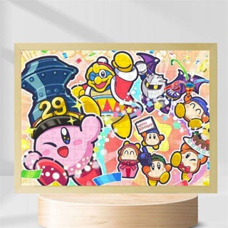 ของเล่นจิ๊กซอว์ไม้ รูปการ์ตูนอนิเมะ Star Kirby สองมิติ เพื่อการเรียนรู้ สําหรับเด็ก