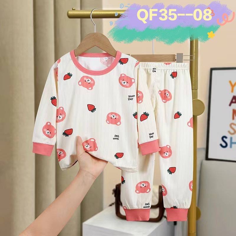 🎀ลายใหม่ ชุดนอนเด็ก ลายการ์ตูน เสื้อผ้าเด็กผ้าใยไผ่ เซท 2 ชิ้น 🎀 ...