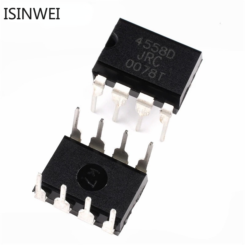 Jual JRC4558D NJM4558D JRC4558 In-line DIP-8 Dual Op Amp Amplifier IC - Foto 2