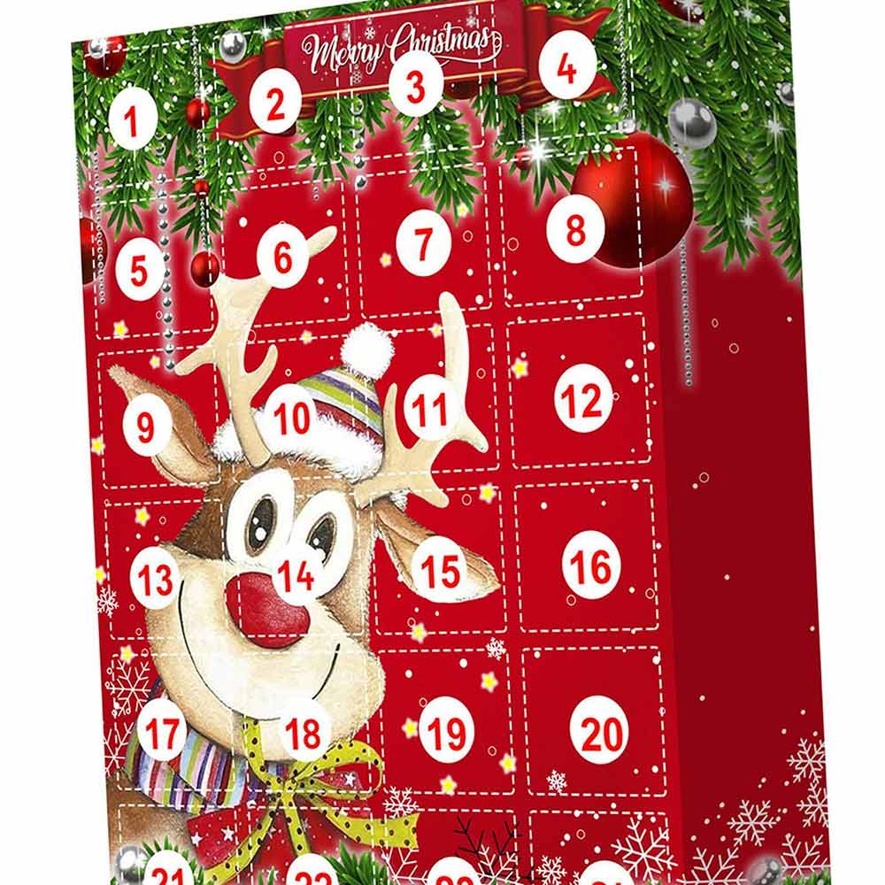 2023 Christmas Day Comes 24 Day Countdown Calendar Christmas Elk Blind
