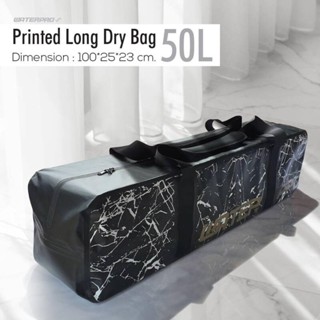 WaterPro- 50LPrinted Long Dry Bag, Long Fins Dry Bag, Water proof bag 50 L กระเป๋าใส่ฟินฟรีไดฟ์กันน้ำ / กระเป๋ากันน้ำ