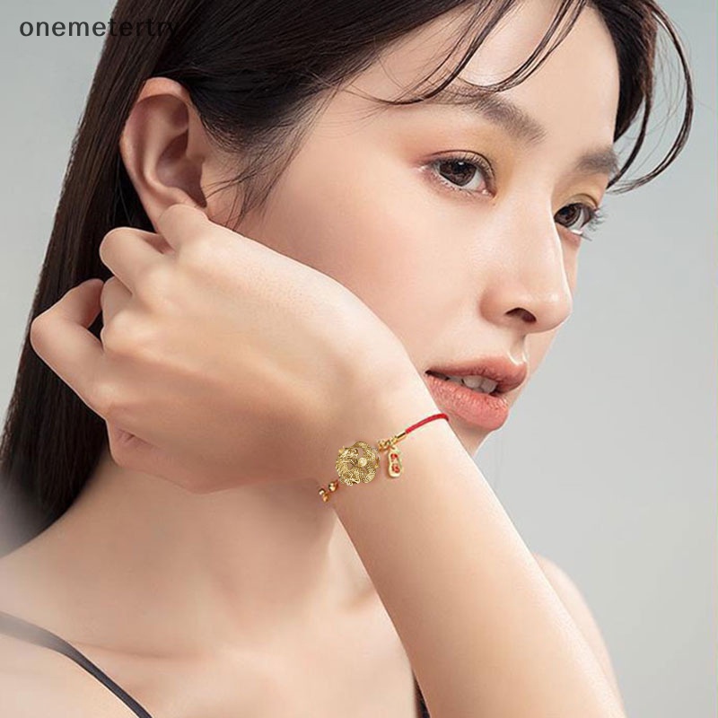 Onem 2024 สร้อยข้อมือ สร้อยคอ ลูกปัดสีแดง จี้มังกรนําโชค ปีใหม่ ของขวัญ