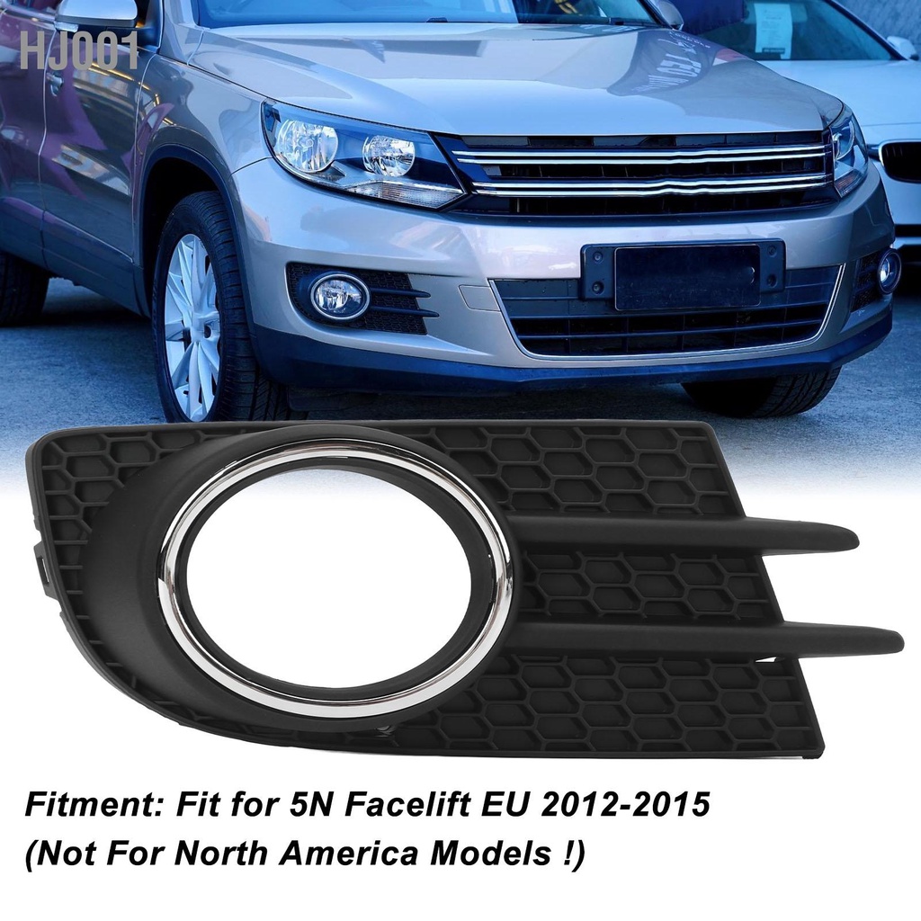 HJ001 2PCS กันชนด้านหน้ากันชนโคมไฟกระจังหน้า Trim 5N0853665J สำหรับ 5N ...