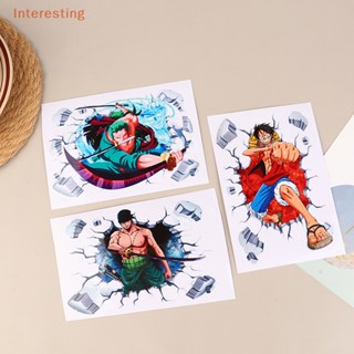 [Interesting] สติกเกอร์สะท้อนแสง ลายอนิเมะ One Piece สําหรับติดตกแต่งรถยนต์ 1 ชิ้น