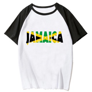 เสื้อยืด พิมพ์ลายกราฟิก Jamaica Y2K สไตล์ญี่ปุ่น สําหรับผู้หญิง