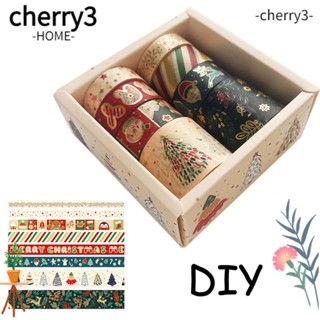 Cherry3 เทปวาชิ ลายหัวใจ คุณภาพสูง สําหรับตกแต่งสมุดภาพ 8 ชิ้น ต่อชุด