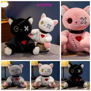 Aroma Dark Series ของเล่นตุ๊กตาแมว, สไตล์โกธิคร็อค, ตุ๊กตาแมวยัดไส้, ของเล่นยัดไส้ ขนปุยนุ่ม เด็กผู้หญิง เด็กผู้ชาย