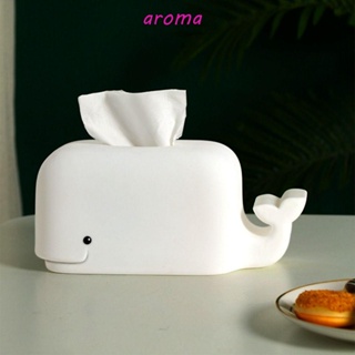 Aroma ที่ใส่ทิชชู่ กระดาษทิชชู่ ซิลิโคน รูปปลาวาฬ สําหรับร้านอาหาร ห้องนอน เดสก์ท็อป ห้องน้ํา