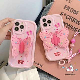 เคสโทรศัพท์มือถือ ขอบโค้ง ลายปีกผีเสื้อ พร้อมสายคล้องมือ สําหรับ Realme C53 C15 C11 C51 C55 9i 7i 5i C31 C17 C25 C35 5s 6i 5 C20 C30 C21 C12 C33 C1 C25Y C2 C21Y C20A C25s C3