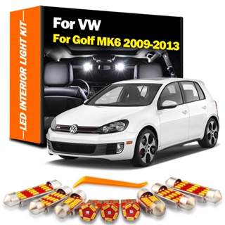 ชุดหลอดไฟ LED 14 ชิ้น สําหรับ VW Volkswagen Golf MK6 6 VI GTI 2009 2010 2011 2012 2013