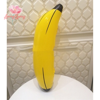 Amongspring&gt; กล้วยเป่าลม PVC ขนาดใหญ่ 66 ซม. ของเล่นสําหรับเด็ก