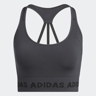 adidas เทรนนิง สปอร์ตบรา Aeroknit ผู้หญิง สีเทา GL1121