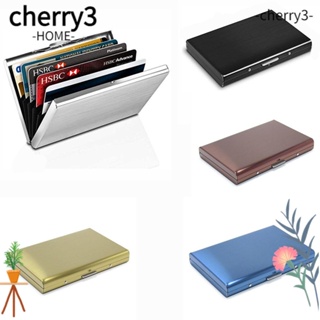 Cherry3 กล่องใส่บัตรแฟชั่น แบบพกพา ป้องกันการแม่เหล็ก