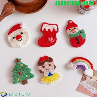 Anemone กิ๊บติดผม ผ้าขนสัตว์ถัก ลายเจ้าหญิงน่ารัก แฟชั่นสําหรับผู้หญิง