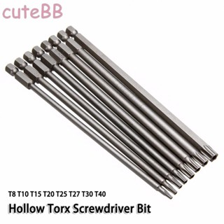 ดอกไขควง หกเหลี่ยม 1/4 นิ้ว 200 มม. 7.78 นิ้ว 8 ชิ้น ต่อชุด สําหรับ Hollow Torx