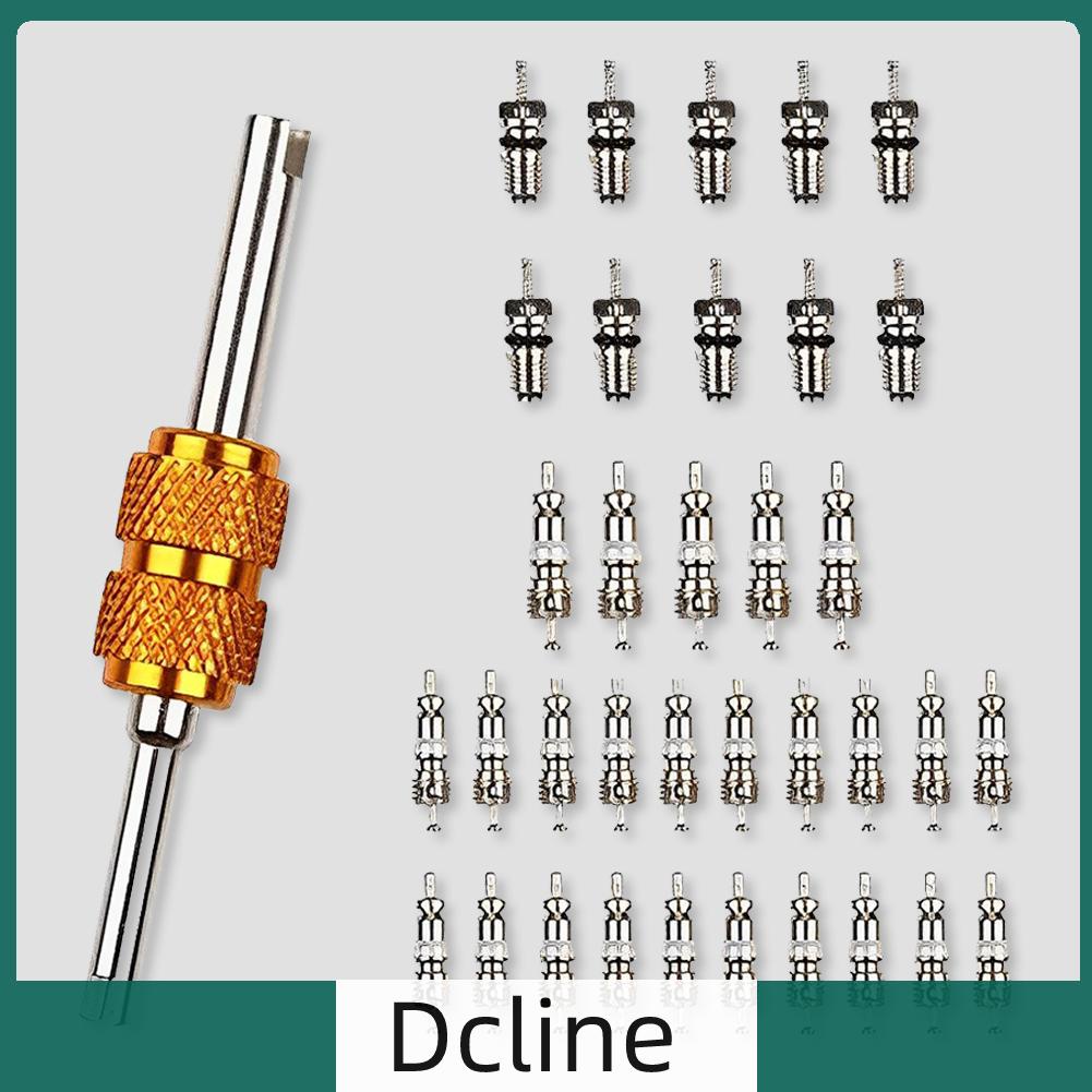 dcline-th-r12-r134a-a-c-ชุดแกนวาล์ว-ac-ทองแดง-ป้องกันการกัดกร่อน-สําหรับรถยนต์