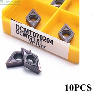 【Big Discounts】Inserts 10 PCS 12x7x2mm 87mm Carbide PVD DCMT070204 DCMT21.51 W/Wrench#BBHOOD