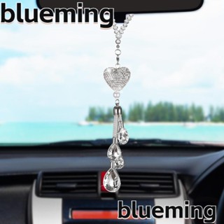 Blueming2 กระจกมองหลัง รูปหัวใจ ประดับเพชรคริสตัล สร้างสรรค์ สําหรับผู้หญิง