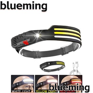 Blueming2 ไฟฉายสวมศีรษะ LED COB ระยะไกล สําหรับตกปลา ตั้งแคมป์ กลางแจ้ง