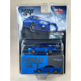 ▪️Nissan Skyline GTR Bayside Blue #341 Scale 1:64 ยี่ห้อ Minigt