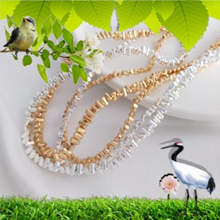 ลูกปัดหินบด ทรงสามเหลี่ยม ขนาดเล็ก แฮนด์เมด DIY สีทองสว่าง สําหรับทําเครื่องประดับ