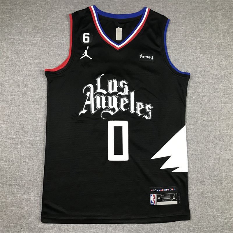 ปัตตาเลี่ยน NBA Los Angeles สไตล์ใหม่ 2023 เสื้อกีฬาบาสเก็ตบอล 0 ...