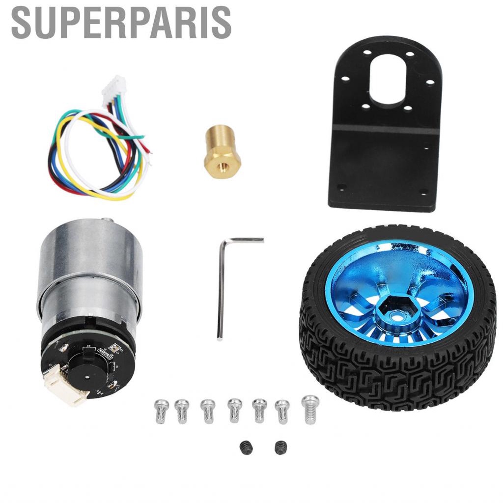 Superparis DC 12V Encoder เครื่องยนต์ ชุด CW CCW เพลาเกียร์มอเตอร์พร้อม ...