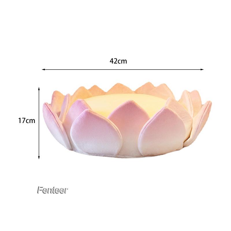 fenteer-หมอนเบาะรองนั่ง-รูปดอกบัว-สไตล์จีน-สําหรับนั่งทําสมาธิ-โยคะ-ทาทามิ-ปาร์ตี้-รถยนต์