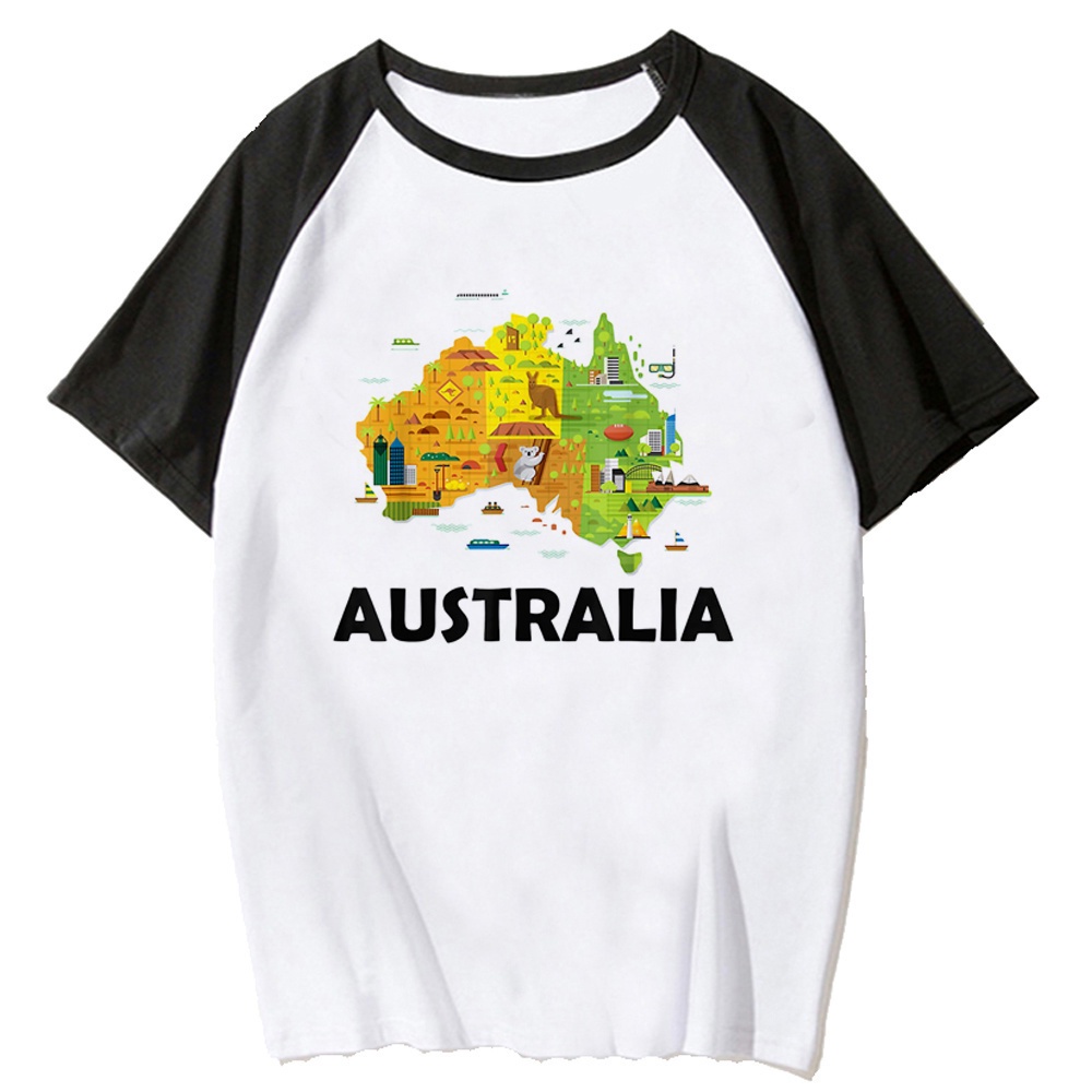 เสื้อยืด-พิมพ์ลายมังงะ-ออสเตรเลีย-สไตล์ญี่ปุ่น-สําหรับผู้หญิง