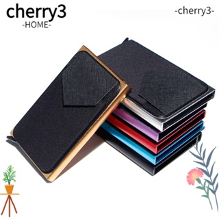Cherry3 กระเป๋าสตางค์อลูมิเนียม ขนาดเล็ก สําหรับใส่บัตรเครดิต RFID