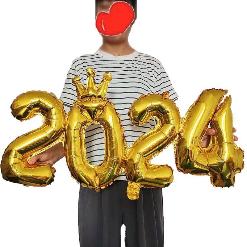 ลูกโป่ง-รูปมงกุฎ-ตัวเลข-สีเงิน-สีทอง-สําหรับตกแต่งปาร์ตี้คริสต์มาส-ปีใหม่-วันหยุด-วันครบรอบ-2024