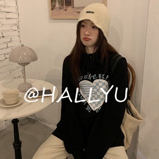 HALLYU  เสื้อผ้าผู้ญิง แขนยาว เสื้อฮู้ด คลุมหญิง สไตล์เกาหลี แฟชั่น  Chic สไตล์เกาหลี คุณภาพสูง ทันสมัย A98J3A4 36Z230909