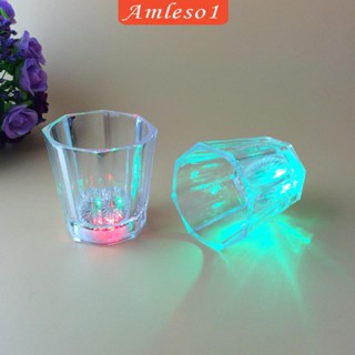 [Amleso1] แก้วไฟ LED Pp เรืองแสง 50 มล. สําหรับบ้าน งานแต่งงาน ปาร์ตี้