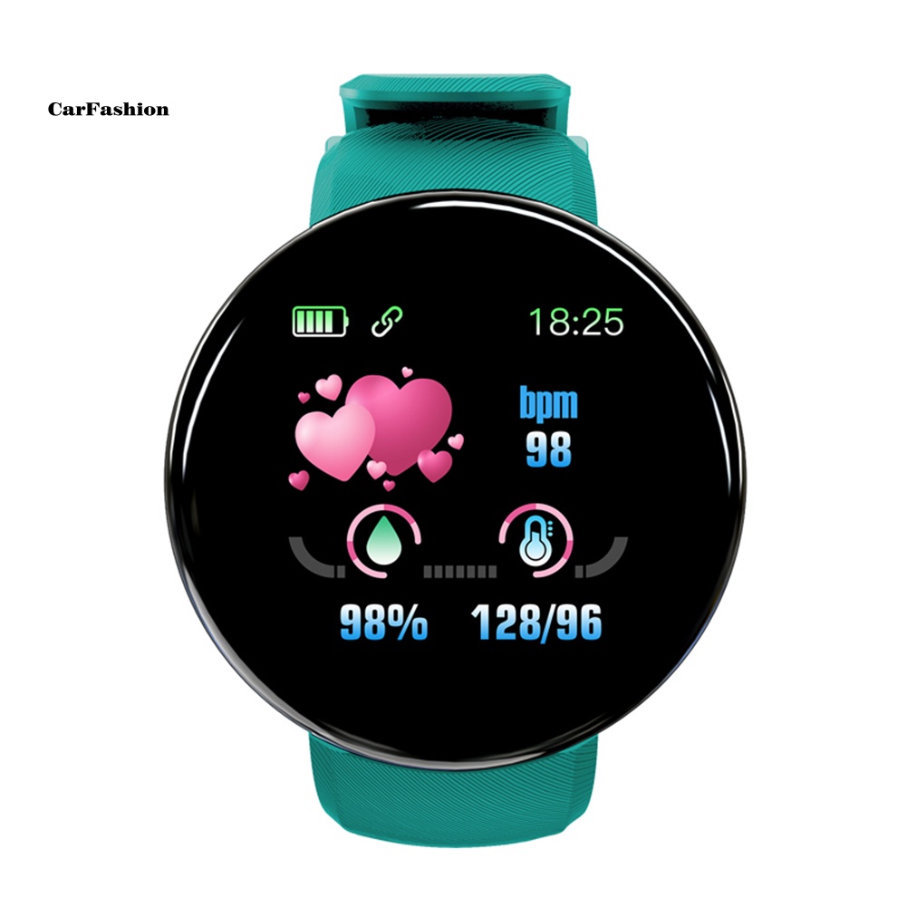 lt-carfashion-gt-d18-เครื่องวัดความดันโลหิต-อัตราการเต้นของหัวใจ-ฟิตเนส-เครื่องนับก้าว-กีฬา-สร้อยข้อมือแบบสมาร์ท