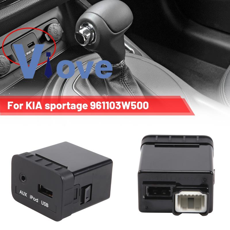 aux-ซ็อกเก็ตแจ็ค-usb-abs-aux-สําหรับเครื่องอ่าน-usb-kia-sportage-ipod-aux-port-961103w500-96110-3w500